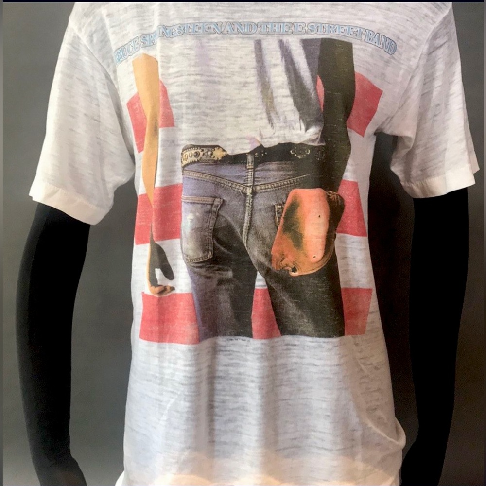 vintage Bruce Springsteen ‘84 BORN IN THE USA world tour T shirt OG RARE!